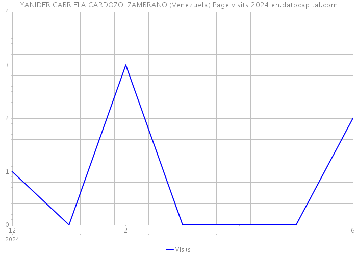 YANIDER GABRIELA CARDOZO ZAMBRANO (Venezuela) Page visits 2024 