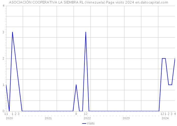 ASOCIACIÓN COOPERATIVA LA SIEMBRA RL (Venezuela) Page visits 2024 