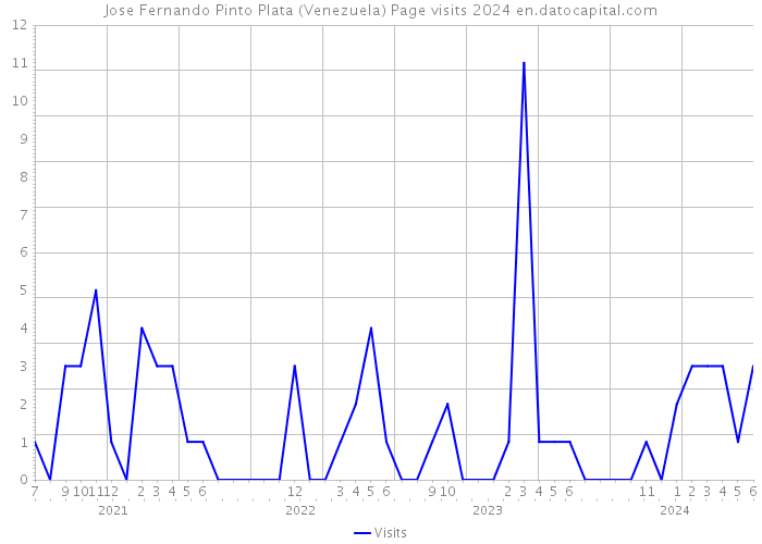 Jose Fernando Pinto Plata (Venezuela) Page visits 2024 