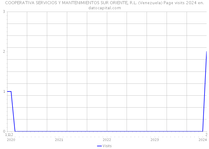 COOPERATIVA SERVICIOS Y MANTENIMIENTOS SUR ORIENTE, R.L. (Venezuela) Page visits 2024 