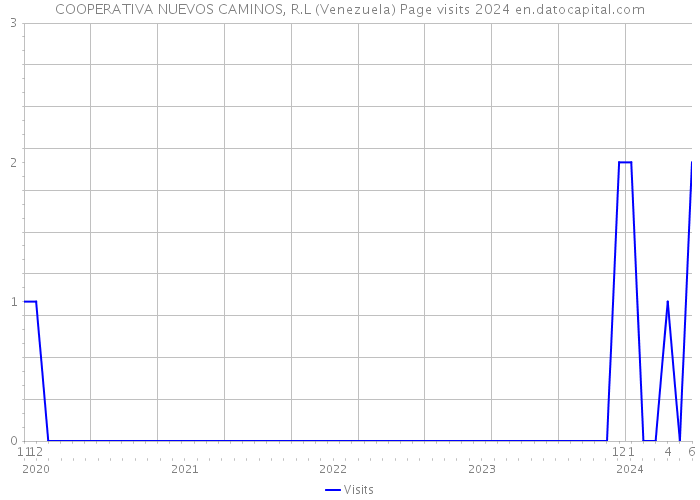 COOPERATIVA NUEVOS CAMINOS, R.L (Venezuela) Page visits 2024 