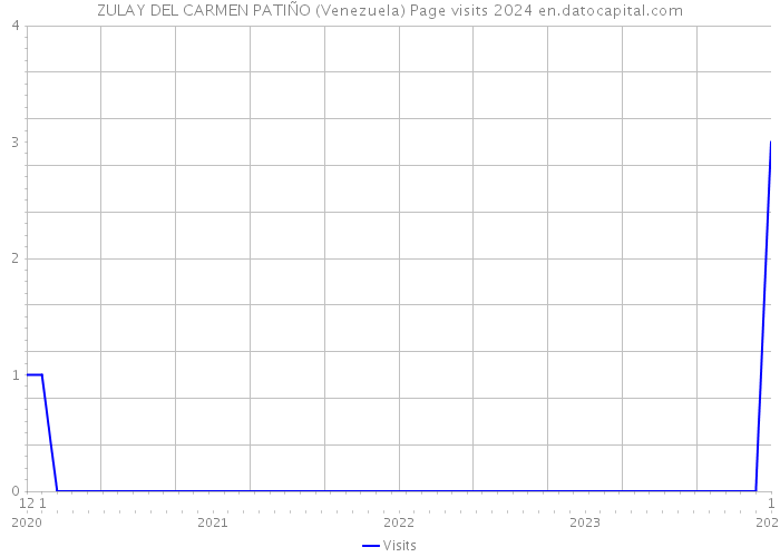 ZULAY DEL CARMEN PATIÑO (Venezuela) Page visits 2024 