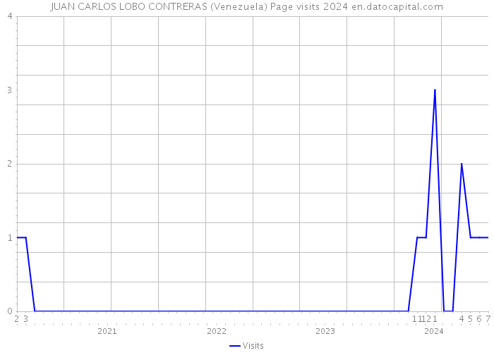 JUAN CARLOS LOBO CONTRERAS (Venezuela) Page visits 2024 
