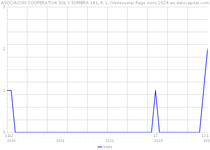 ASOCIACON COOPERATIVA SOL Y SOMBRA 141, R. L. (Venezuela) Page visits 2024 