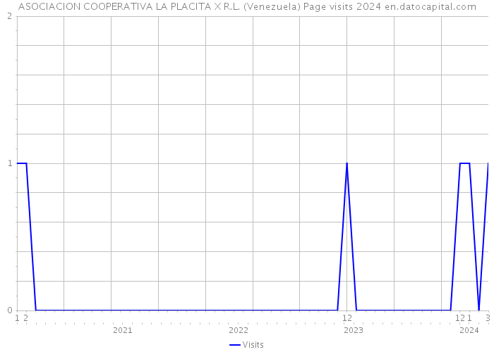 ASOCIACION COOPERATIVA LA PLACITA X R.L. (Venezuela) Page visits 2024 