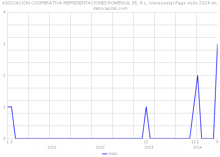 ASOCIACION COOPERATIVA REPRESENTACIONES ROMENGIL 35, R.L. (Venezuela) Page visits 2024 