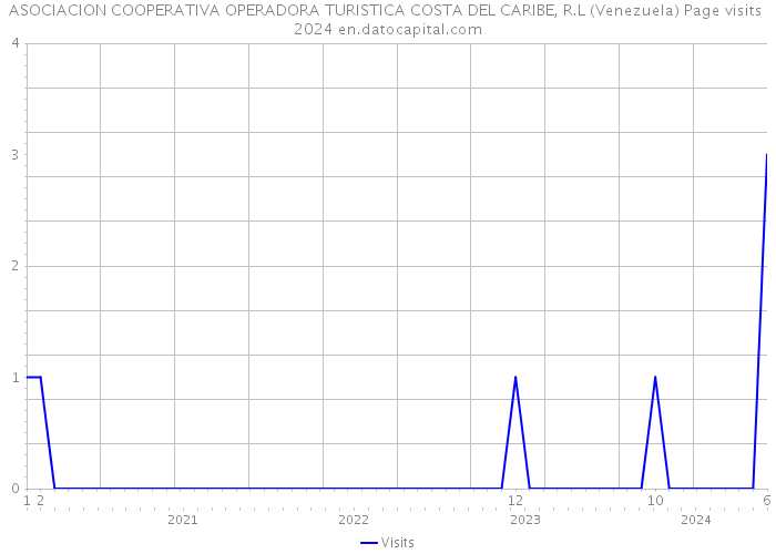 ASOCIACION COOPERATIVA OPERADORA TURISTICA COSTA DEL CARIBE, R.L (Venezuela) Page visits 2024 