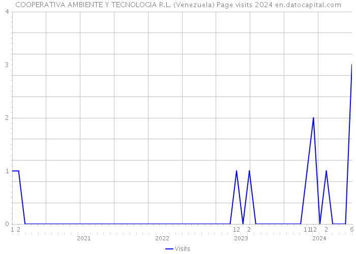 COOPERATIVA AMBIENTE Y TECNOLOGIA R.L. (Venezuela) Page visits 2024 