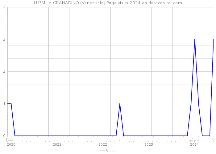 LUZMILA GRANADINO (Venezuela) Page visits 2024 