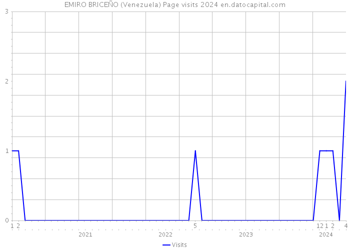 EMIRO BRICEÑO (Venezuela) Page visits 2024 