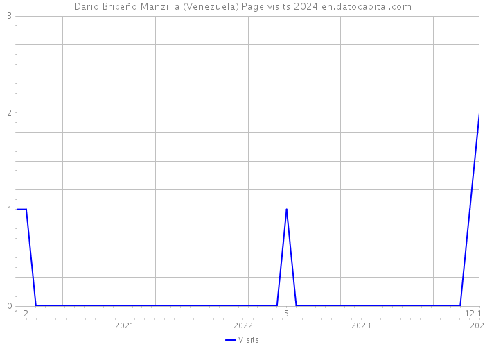 Dario Briceño Manzilla (Venezuela) Page visits 2024 