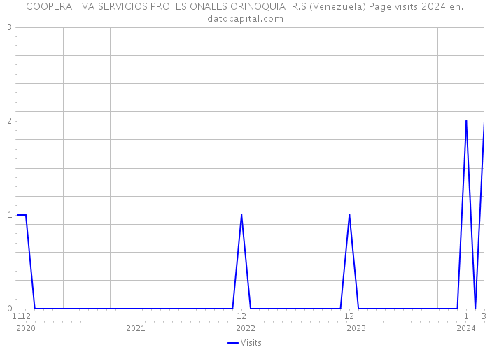 COOPERATIVA SERVICIOS PROFESIONALES ORINOQUIA R.S (Venezuela) Page visits 2024 
