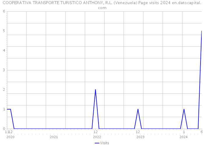 COOPERATIVA TRANSPORTE TURISTICO ANTHONY, R.L. (Venezuela) Page visits 2024 