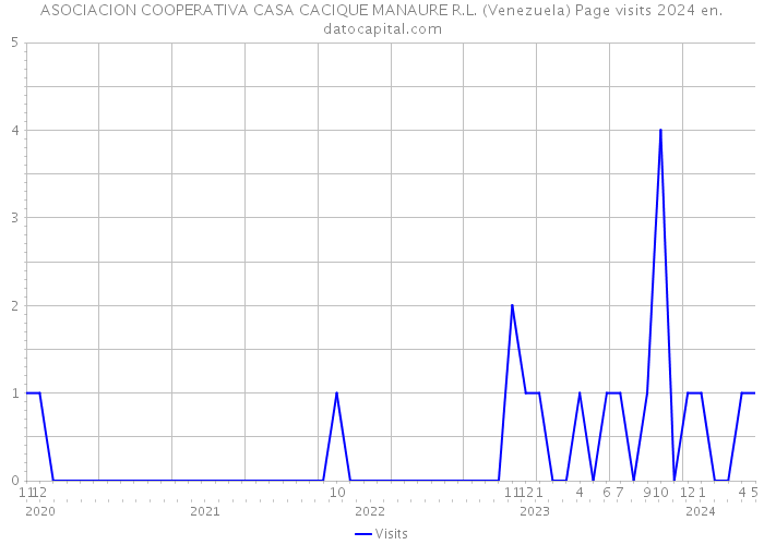 ASOCIACION COOPERATIVA CASA CACIQUE MANAURE R.L. (Venezuela) Page visits 2024 