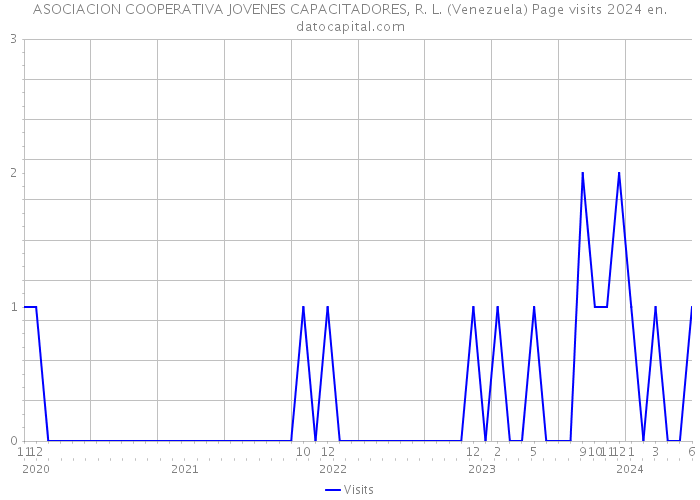 ASOCIACION COOPERATIVA JOVENES CAPACITADORES, R. L. (Venezuela) Page visits 2024 