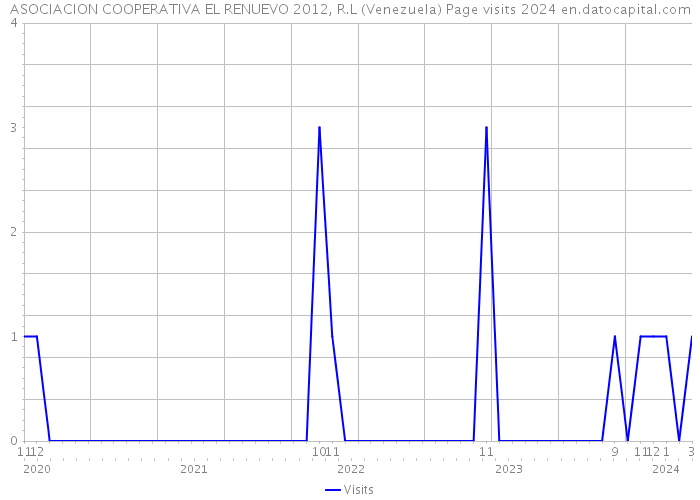 ASOCIACION COOPERATIVA EL RENUEVO 2012, R.L (Venezuela) Page visits 2024 