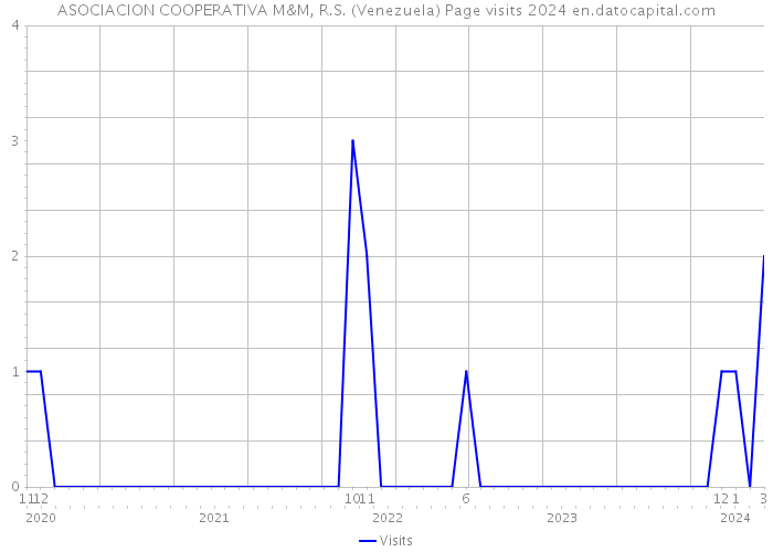 ASOCIACION COOPERATIVA M&M, R.S. (Venezuela) Page visits 2024 
