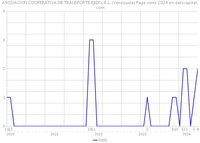 ASOCIACION COOPERATIVA DE TRANSPORTE EJIDO, R.L. (Venezuela) Page visits 2024 