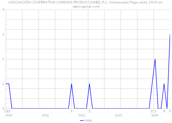 ASOCIACIÓN COOPERATIVA CAMINOS PRODUCCIONES, R.L. (Venezuela) Page visits 2024 