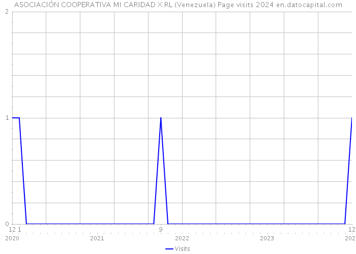 ASOCIACIÓN COOPERATIVA MI CARIDAD X RL (Venezuela) Page visits 2024 