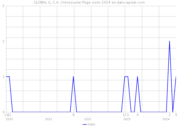 GLOBAL G, C.A. (Venezuela) Page visits 2024 