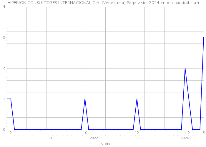 HIPERION CONSULTORES INTERNACIONAL C.A. (Venezuela) Page visits 2024 