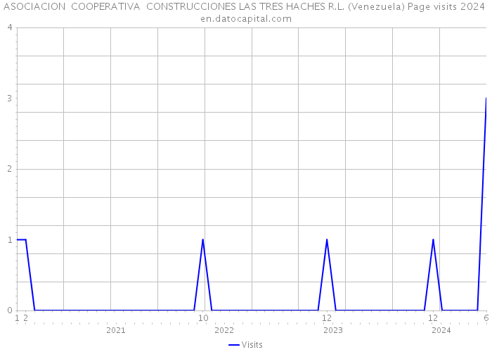 ASOCIACION COOPERATIVA CONSTRUCCIONES LAS TRES HACHES R.L. (Venezuela) Page visits 2024 