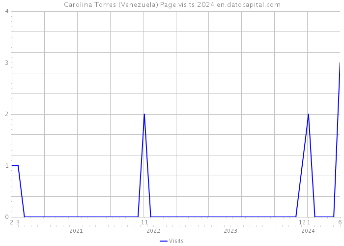 Carolina Torres (Venezuela) Page visits 2024 