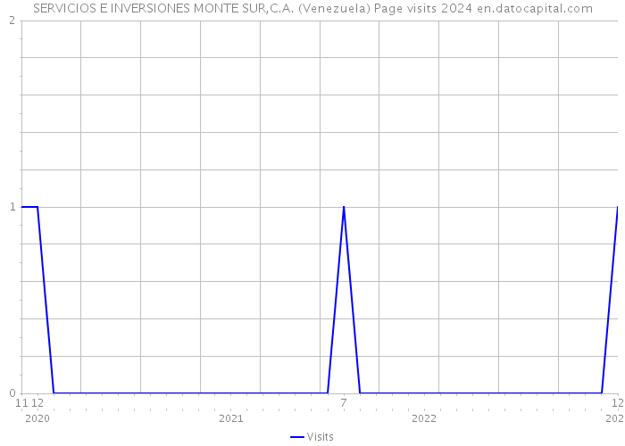 SERVICIOS E INVERSIONES MONTE SUR,C.A. (Venezuela) Page visits 2024 