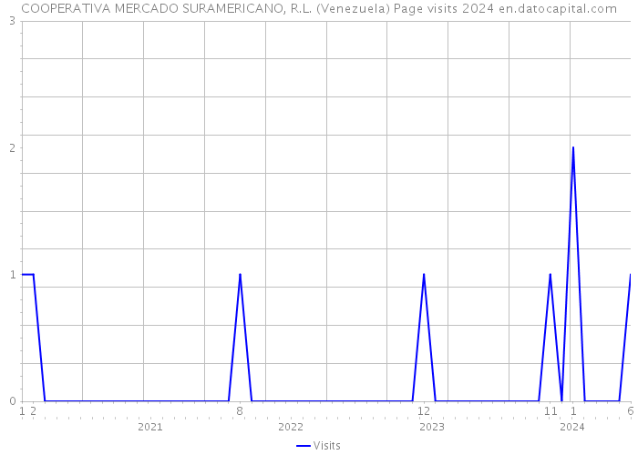 COOPERATIVA MERCADO SURAMERICANO, R.L. (Venezuela) Page visits 2024 