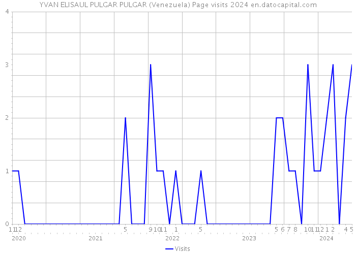 YVAN ELISAUL PULGAR PULGAR (Venezuela) Page visits 2024 