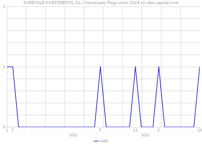 DUREVOLE INVESTMENTS, S.L. (Venezuela) Page visits 2024 