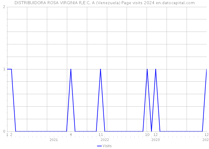 DISTRIBUIDORA ROSA VIRGINIA R,E C. A (Venezuela) Page visits 2024 