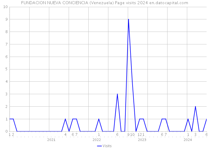 FUNDACION NUEVA CONCIENCIA (Venezuela) Page visits 2024 