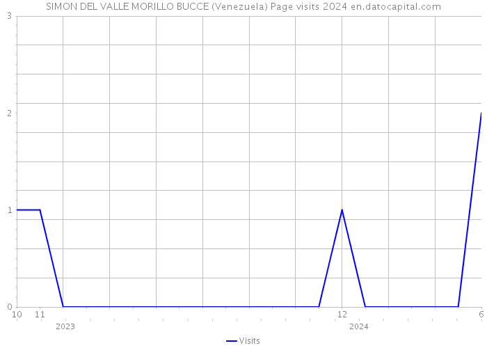 SIMON DEL VALLE MORILLO BUCCE (Venezuela) Page visits 2024 