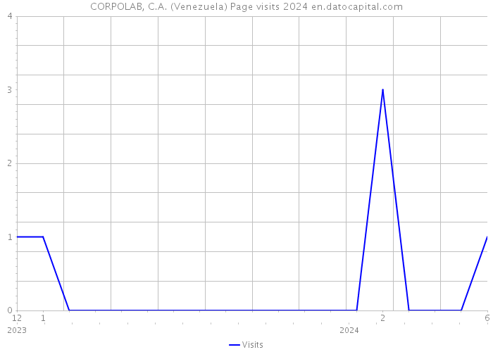 CORPOLAB, C.A. (Venezuela) Page visits 2024 