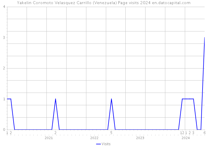 Yakelin Coromoto Velasquez Carrillo (Venezuela) Page visits 2024 