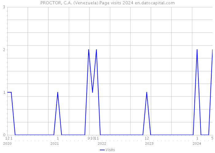 PROCTOR, C.A. (Venezuela) Page visits 2024 