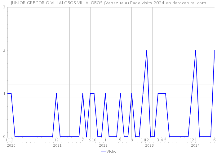 JUNIOR GREGORIO VILLALOBOS VILLALOBOS (Venezuela) Page visits 2024 