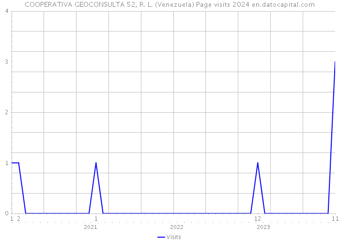 COOPERATIVA GEOCONSULTA 52, R. L. (Venezuela) Page visits 2024 
