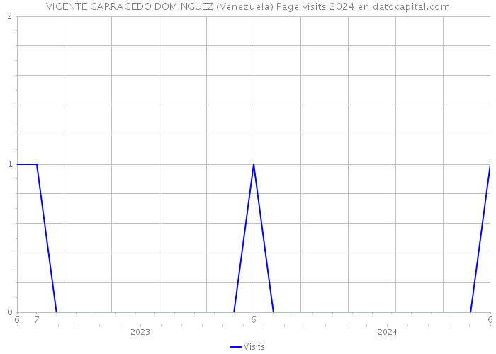 VICENTE CARRACEDO DOMINGUEZ (Venezuela) Page visits 2024 