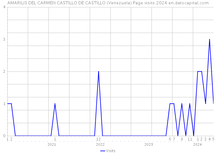 AMARILIS DEL CARMEN CASTILLO DE CASTILLO (Venezuela) Page visits 2024 