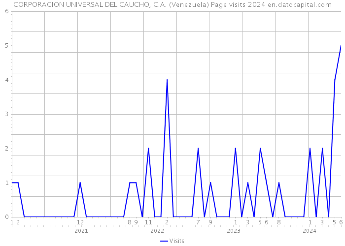 CORPORACION UNIVERSAL DEL CAUCHO, C.A. (Venezuela) Page visits 2024 
