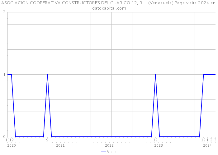 ASOCIACION COOPERATIVA CONSTRUCTORES DEL GUARICO 12, R.L. (Venezuela) Page visits 2024 