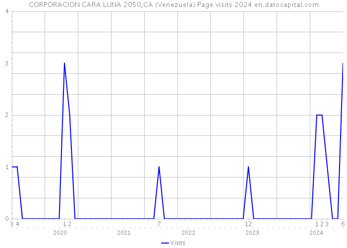 CORPORACION CARA LUNA 2050,CA (Venezuela) Page visits 2024 