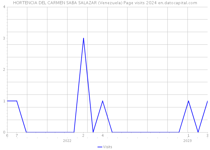 HORTENCIA DEL CARMEN SABA SALAZAR (Venezuela) Page visits 2024 
