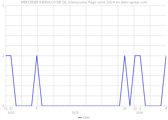 MERCEDES INDRIAGO DE GIL (Venezuela) Page visits 2024 