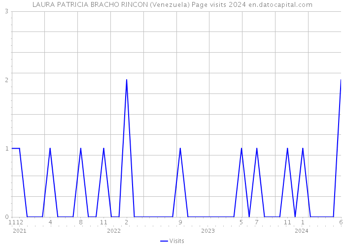 LAURA PATRICIA BRACHO RINCON (Venezuela) Page visits 2024 