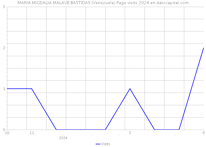 MARIA MIGDALIA MALAVE BASTIDAS (Venezuela) Page visits 2024 