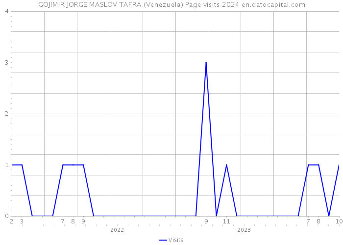 GOJIMIR JORGE MASLOV TAFRA (Venezuela) Page visits 2024 